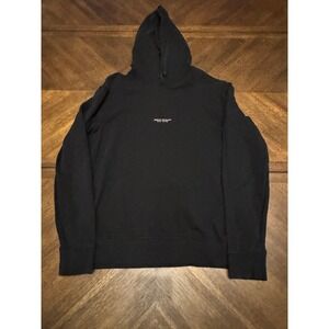 Armani Exchange Mens XL Black Logo Hoodie Milano New York Graphic Sweatshirt